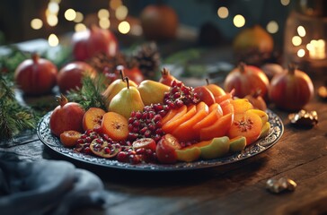 christmas table setting