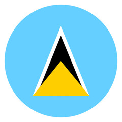 flag of Saint Lucia circle