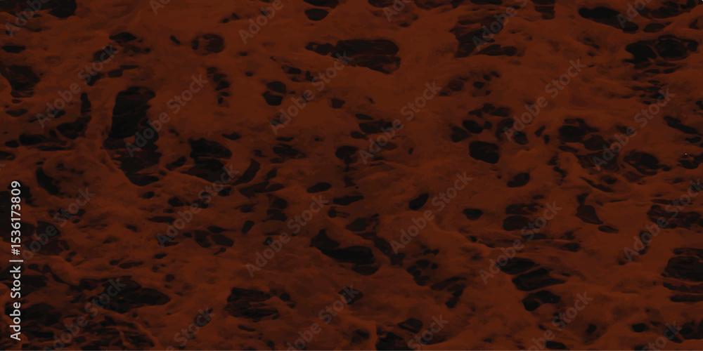 Aufkleber the surface of a material showing rough texture with porous formations in a reddish brown color crea