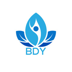 Initial BDY Letter Linked Logo for business and company identity. Modern BDY Letter Logo Vector Template with modern trendy golden logo.
