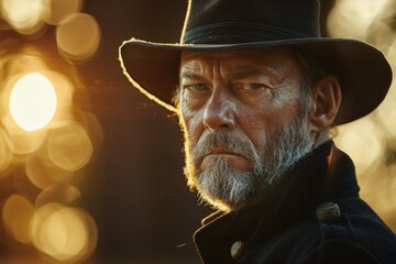 Fototapeta premium The solemn king in the sunlight