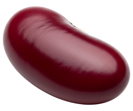 Isolated kidney bean image perfect for healthy eating vegetarian and vegan diet recipes and nutrition guides on transparent background