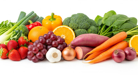 Abundant Fresh Fruits and Vegetables