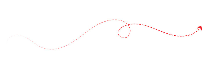 Vector hand drawn dashed arrow editable stroke. Isolated on white background&nbsp;design&nbsp;EPS&nbsp;10  . Vector Illustration .  