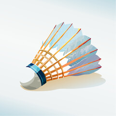 Detailed Illustration of a Badminton Shuttlecock  A Stunning Visual Representation of this Classic Sports Equipment
