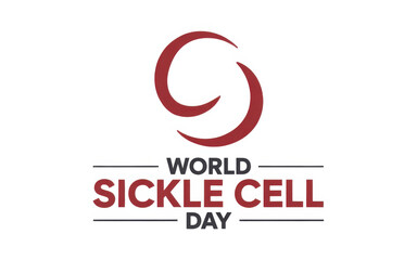 World Sickle cell Day isolated on transparent background, Generative ai.