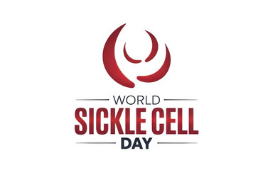 World Sickle cell Day isolated on transparent background, Generative ai.