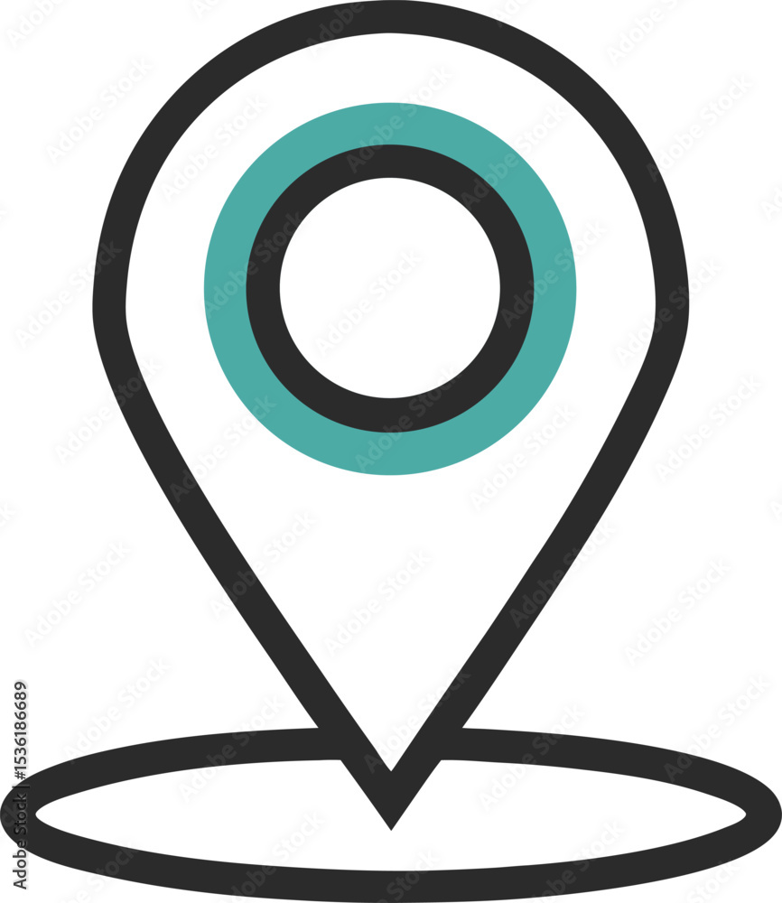 Poster map pointer icon