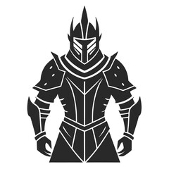 Medieval Knight silhouette vector illustration