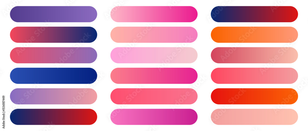 Aufkleber a set of gradient color for gradation idea