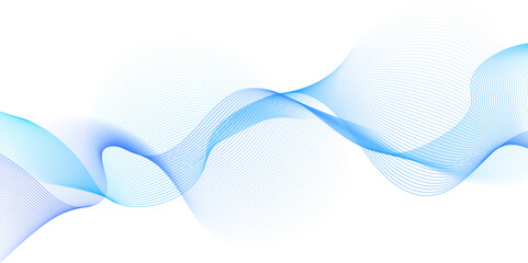 blue wave curve lines banner background design. Digital frequency track equalizer. Stylized line art background. modern soft luxury texture with smooth and clean vector subtle background illustration