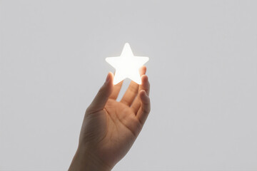 Radiant Star Symbol in Hand