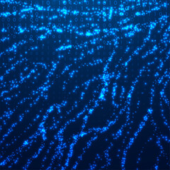 Abstract big data code representation. Modern high-tech data background. Graphic concept for your design