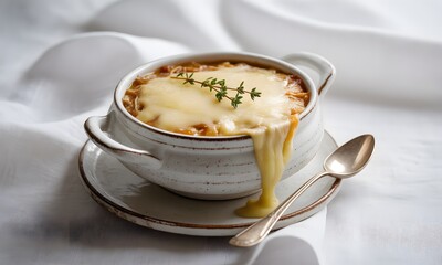 Onion Soup with Cheese and Thyme