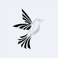 Vector Humming Bird Logo 