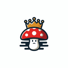 King mushroom logo