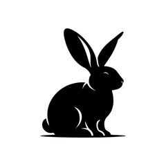 Fototapeta premium Rabbit silhouette , Rabbit vector