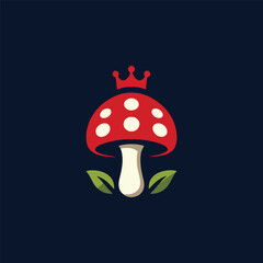 King mushroom logo