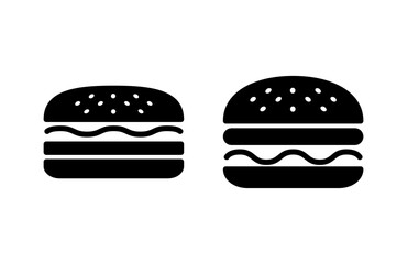 Burger icon vector illustration. burger sign and symbol. hamburger