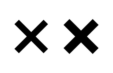 Close icon vector illustration. Delete sign and symbol. cross sign