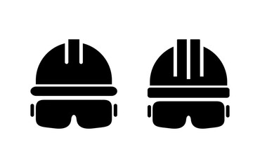 Helmet icon vector illustration. Motorcycle helmet sign and symbol. Construction helmet icon. Safety helmet