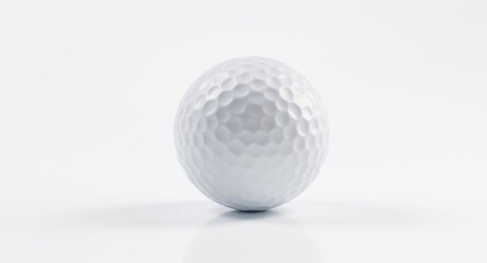 Isolated Golf Ball on White