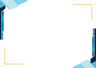 Abstract geometric template with blue accents gold lines ideal for business or tech.