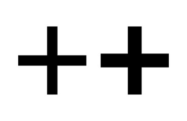 Plus Icon vector illustration. Add plus sign and symbol