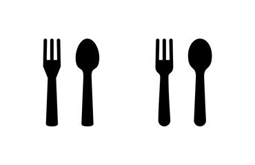 spoon and fork icon vector illustration. spoon, fork and knife icon vector. restaurant sign and symbol