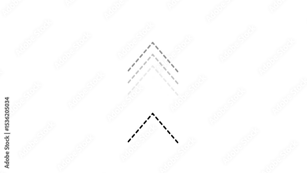 Poster up arrow icon animation on black background. point moving arrow motion animation