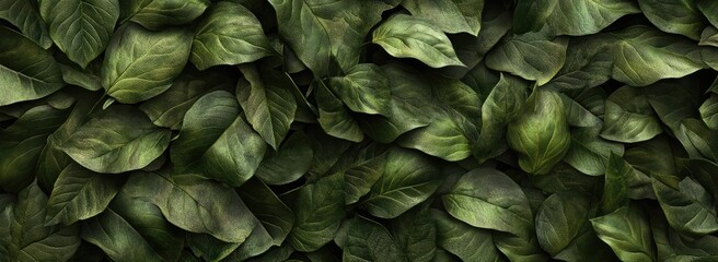 Obraz premium Deep green foliage texture