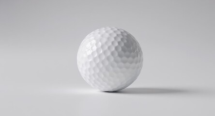 Isolated White Golf Ball Still Life