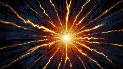 Energy Burst Abstract Light Explosion.