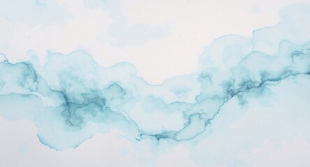 Obraz premium Abstract Blue Watercolor Wash