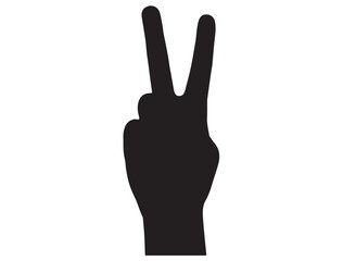 PEACE SIGN SILHOUETTE