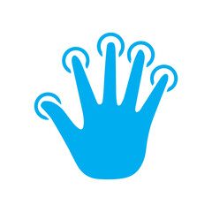biometric finger colored icon