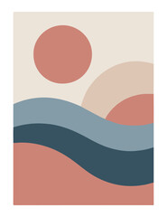 Fototapeta premium minimal printable wall art vector design