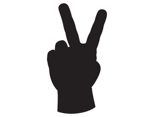 PEACE SIGN SILHOUETTE