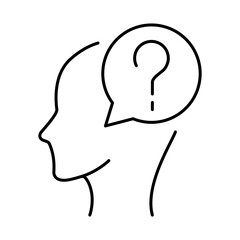 Thinking Brain Icon. Ideas, Intelligence, Ai, Knowledge, Learning, Neuron, Creativity, Inspiration, Brainstorm, Mindset Icons Editable Stroke Vector Illustration