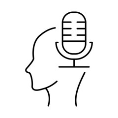 Thinking Brain Icon. Ideas, Intelligence, Ai, Knowledge, Learning, Neuron, Creativity, Inspiration, Brainstorm, Mindset Icons Editable Stroke Vector Illustration