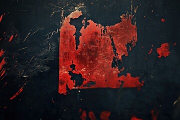 Bold red Black Friday text stands out against a dark grunge background, Red Black Friday text on dark grunge background