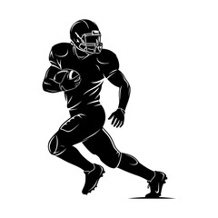 Naklejka premium American football player silhouette