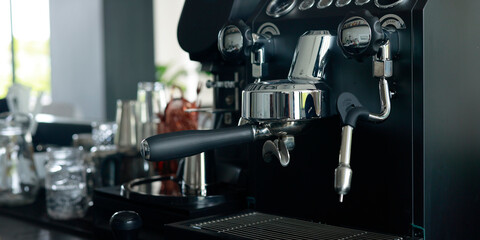 coffee machine in a restaurant