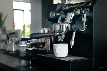 coffee machine in a restaurant