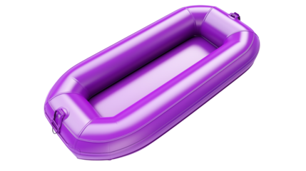 Purple Inflatable Boat Design for Water Recreation and Adventure