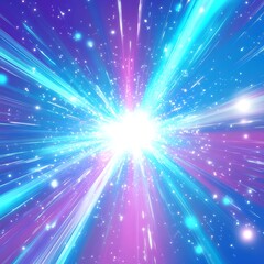 Fototapeta premium Energy filled star visual with brilliant structure high resolution picture
