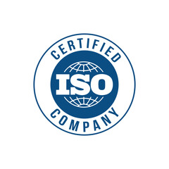 ISO CERTIFIED COMPANY VECTOR SIGN LOGO icon