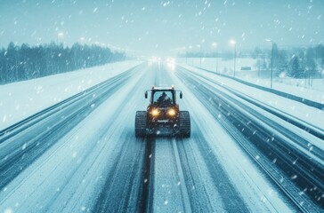 Remote-controlled snow removal