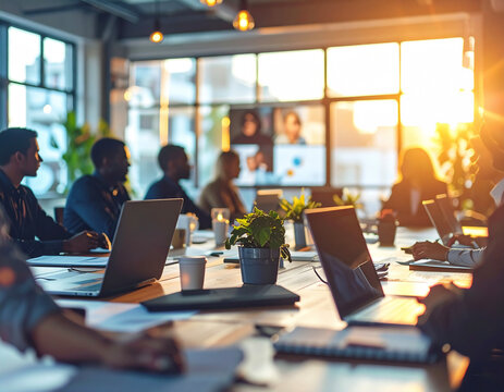 Diverse Remote Business Meeting