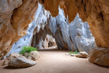 Exploring the Coves del Drac cave in Porto Cristo, Mallorca, Spain